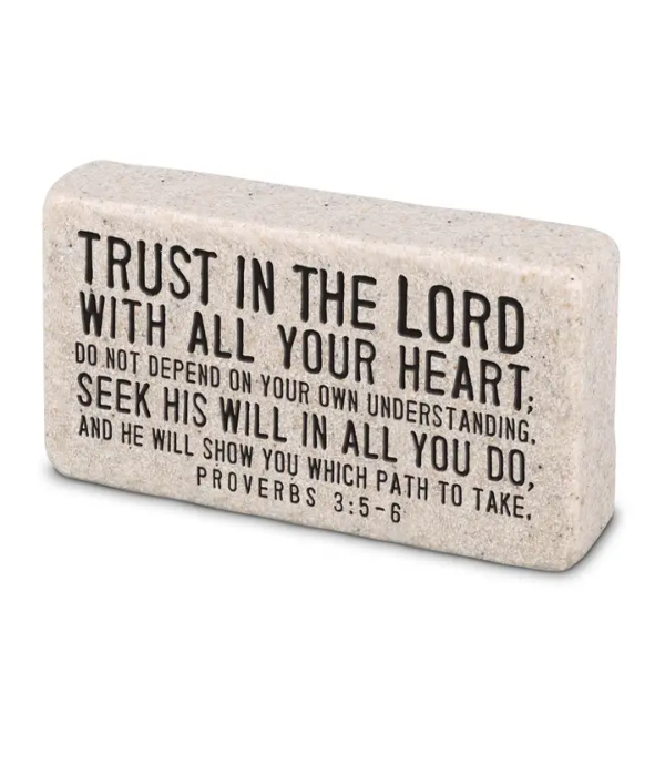 Trust In The Lord Scripture Block