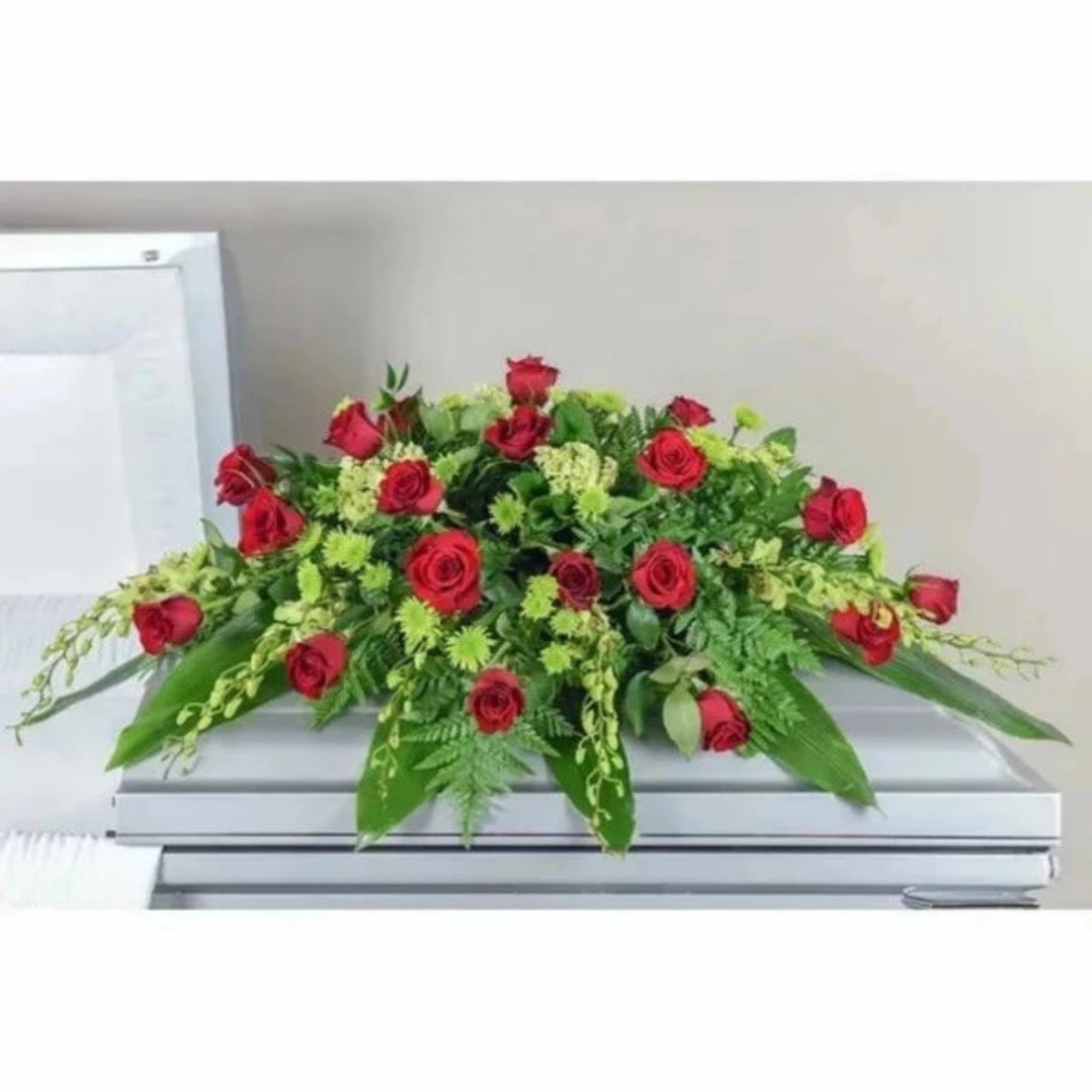 Emerald & Ruby Casket Spray
