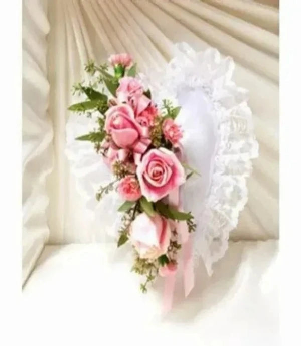 Satin Heart Pillow
