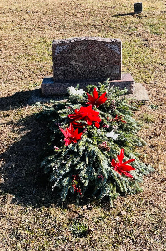 Christmas Grave Blanket
